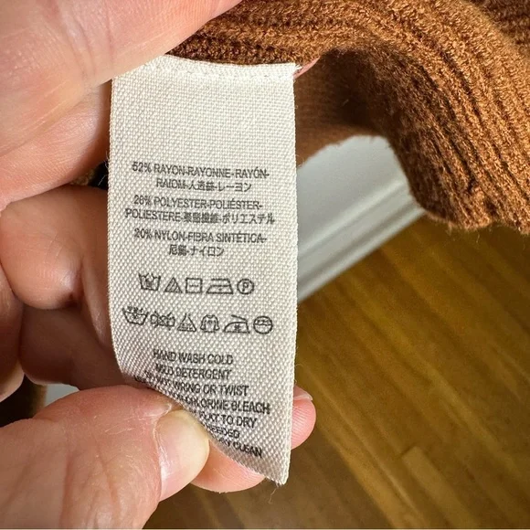 Free People Women’s Softly Structured Tunic Sweater in Tobacco Womens X-Small - Picture 7 of 9